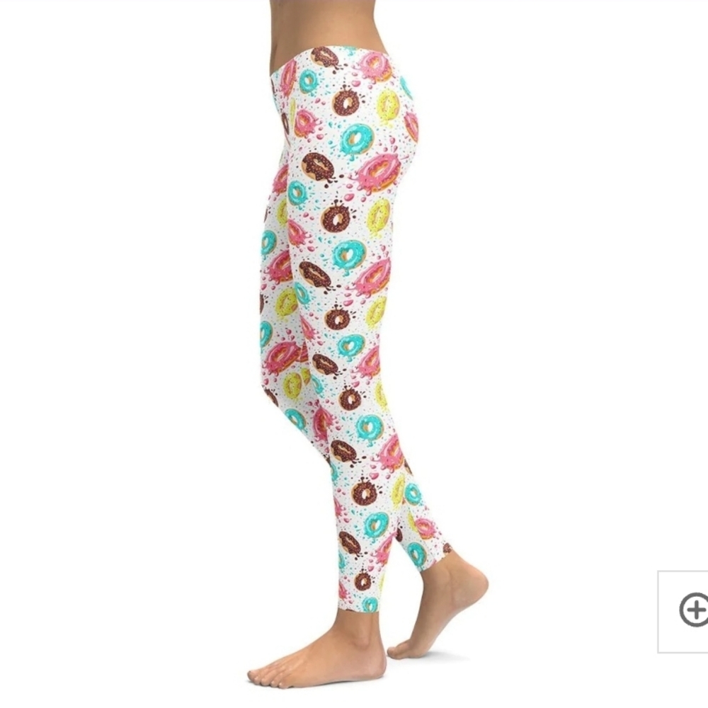 Fiercepulse Doughnut Pattern Leggings, Size M